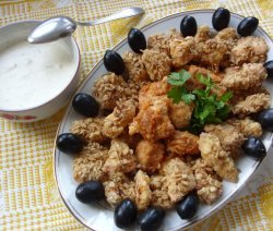 пилешки хапки с овесени ядки