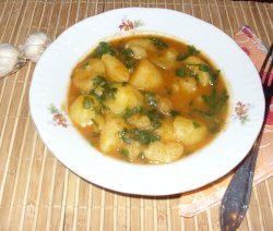 яхния с малки картофчета